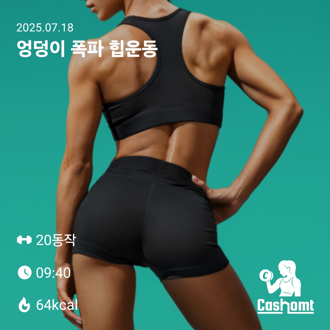 엉덩이 폭파 힙운동