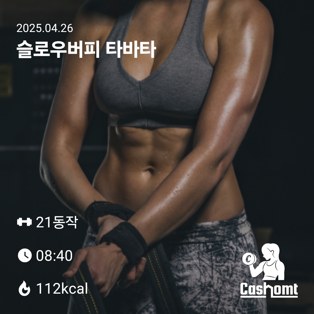 슬로우버피 타바타했어요